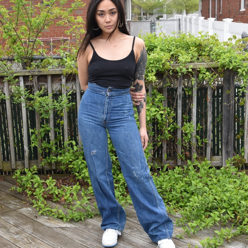 ❌SOLD❌1970s Levi Strauss High Waisted Jeans - Picture 4 of 6